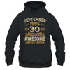 30 Years Awesome Vintage September 1995 30th Birthday Shirt & Hoodie | teecentury