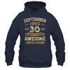 30 Years Awesome Vintage September 1995 30th Birthday Shirt & Hoodie | teecentury
