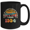 30 Years Old Awesome Since December 1994 30th Birthday Groovy Mug | teecentury