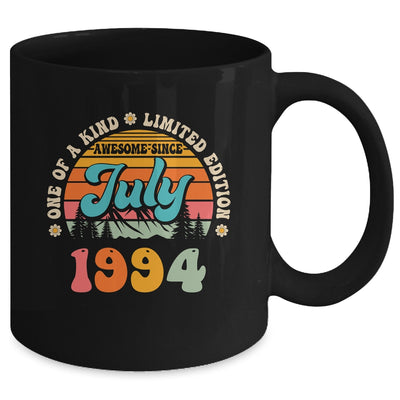 30 Years Old Awesome Since July 1994 30th Birthday Groovy Mug | teecentury