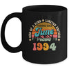 30 Years Old Awesome Since June 1994 30th Birthday Groovy Mug | teecentury
