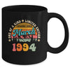 30 Years Old Awesome Since March 1994 30th Birthday Groovy Mug | teecentury