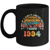 30 Years Old Awesome Since October 1994 30th Birthday Groovy Mug | teecentury