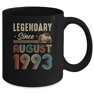 30 Years Old Legendary Since August 1993 30th Birthday Mug | teecentury