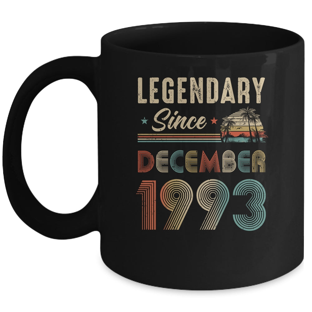 30 Years Old Legendary Since December 1993 30th Birthday Mug | teecentury
