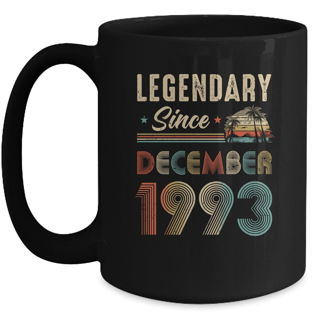 30 Years Old Legendary Since December 1993 30th Birthday Mug | teecentury