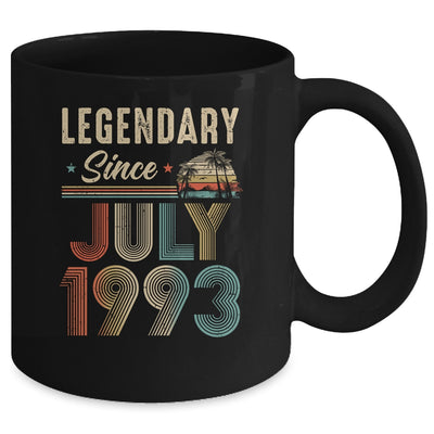 30 Years Old Legendary Since July 1993 30th Birthday Mug | teecentury