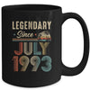 30 Years Old Legendary Since July 1993 30th Birthday Mug | teecentury