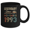 30 Years Old Legendary Since November 1993 30th Birthday Mug | teecentury