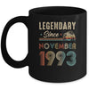 30 Years Old Legendary Since November 1993 30th Birthday Mug | teecentury