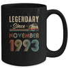 30 Years Old Legendary Since November 1993 30th Birthday Mug | teecentury