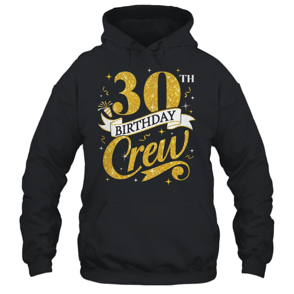 30th Birthday Crew 30th Bday Party Squad Friends Crown Funny Shirt & Tank Top | teecentury