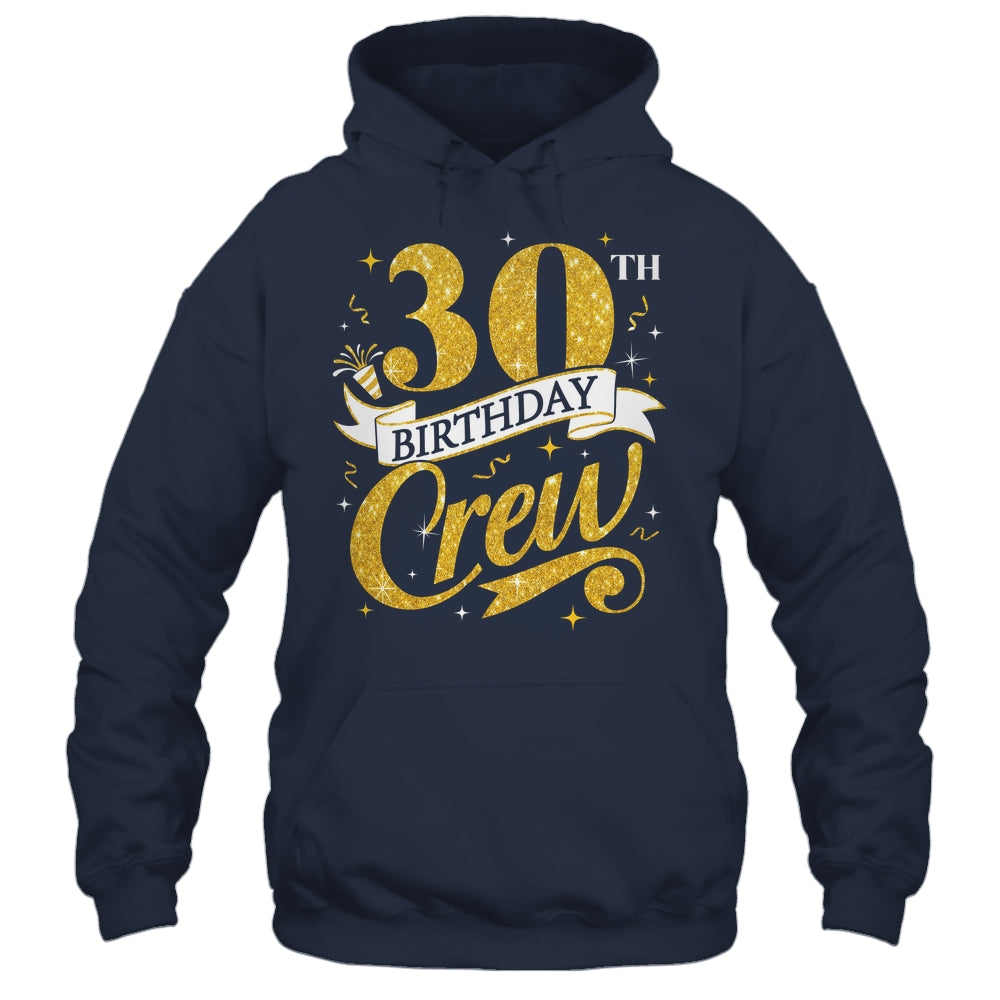 30th Birthday Crew 30th Bday Party Squad Friends Crown Funny Shirt & Tank Top | teecentury