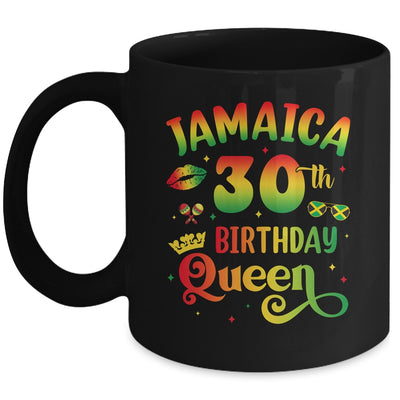 30th Birthday Queen Jamaica Birthday Girl Matching Party Mug | teecentury
