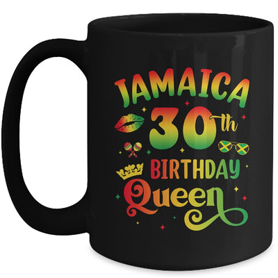 30th Birthday Queen Jamaica Birthday Girl Matching Party Mug | teecentury