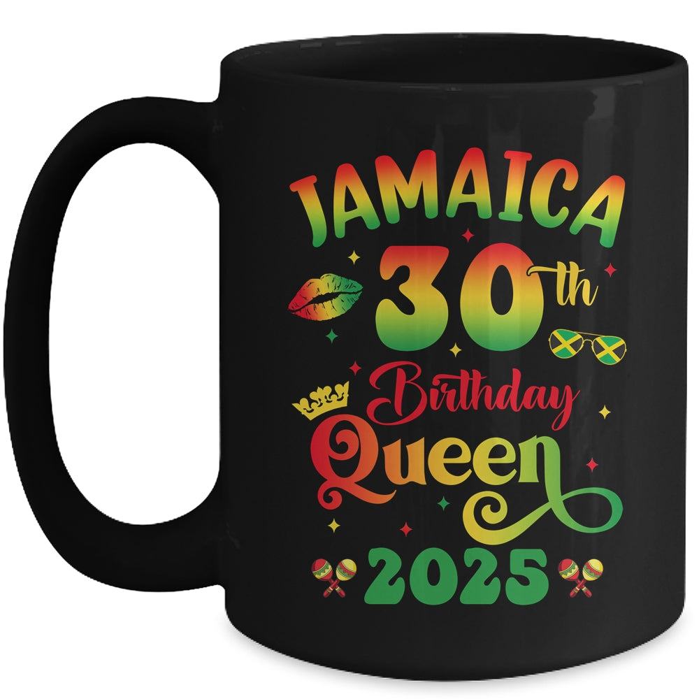 30th Birthday Queen Jamaica Girl Matching Party 2025 Mug | teecentury