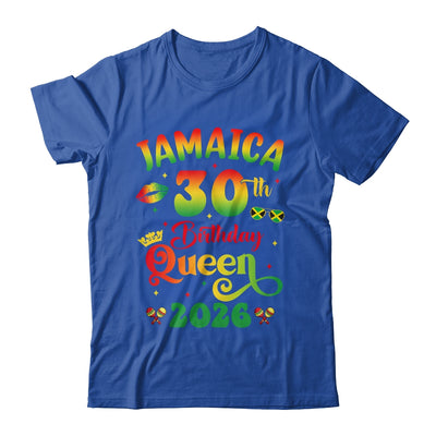 30th Birthday Queen Jamaica Girl Matching Party 2026 Shirt & Tank Top | teecentury