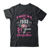 31 Birthday Decorations Women Female 31st 1993 Birthday Shirt & Tank Top | teecentury