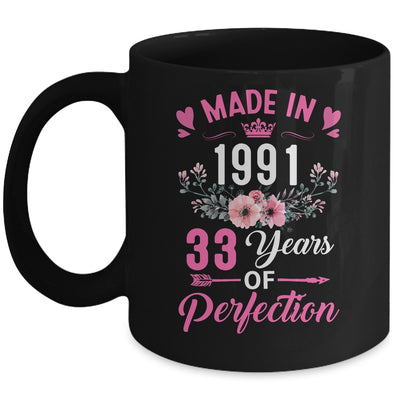 33 Birthday Decorations Women Female 33rd 1991 Birthday Mug | teecentury