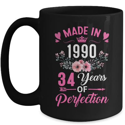 34 Birthday Decorations Women Female 34th 1990 Birthday Mug | teecentury