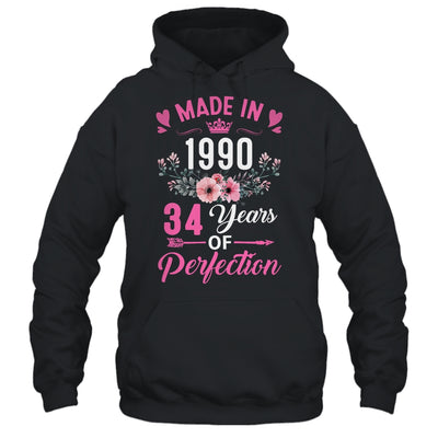 34 Birthday Decorations Women Female 34th 1990 Birthday Shirt & Tank Top | teecentury