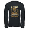 35 Years Awesome Vintage April 1990 35th Birthday Shirt & Hoodie | teecentury