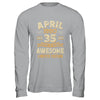 35 Years Awesome Vintage April 1990 35th Birthday Shirt & Hoodie | teecentury