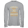 35 Years Awesome Vintage February 1990 35th Birthday Shirt & Hoodie | teecentury