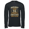 35 Years Awesome Vintage January 1989 35th Birthday Shirt & Hoodie | teecentury