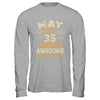 35 Years Awesome Vintage May 1990 35th Birthday Shirt & Hoodie | teecentury