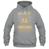 35 Years Awesome Vintage May 1990 35th Birthday Shirt & Hoodie | teecentury