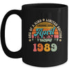 35 Years Old Awesome Since April 1989 35th Birthday Groovy Mug | teecentury