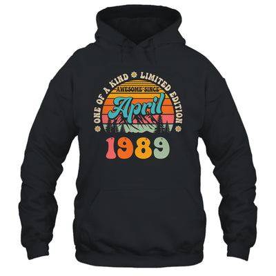 35 Years Old Awesome Since April 1989 35th Birthday Groovy Shirt & Tank Top | teecentury