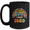 35 Years Old Awesome Since June 1989 35th Birthday Groovy Mug | teecentury