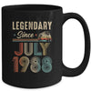 35 Years Old Legendary Since July 1988 35th Birthday Mug | teecentury