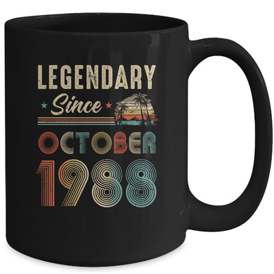 35 Years Old Legendary Since October 1988 35th Birthday Mug | teecentury