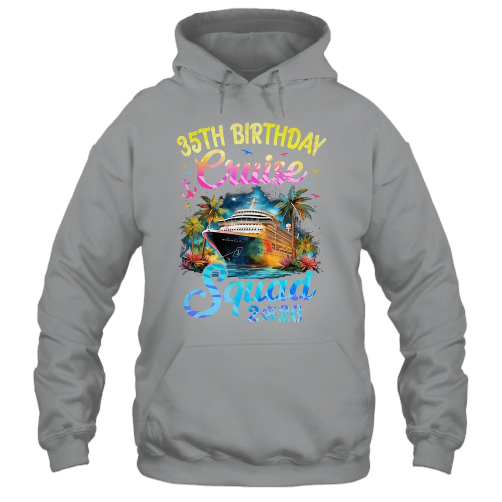 35th Birthday Cruise Squad 2026 Cruising Party Vacation Shirt & Tank Top | teecentury