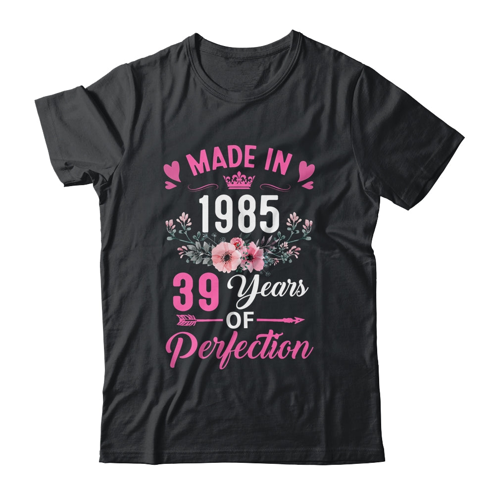 39 Birthday Decorations Women Female 39th 1985 Birthday Shirt & Tank Top | teecentury