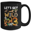 3 Year Old Zoo Birthday Safari Jungle Animal 3rd Bday Mug | teecentury