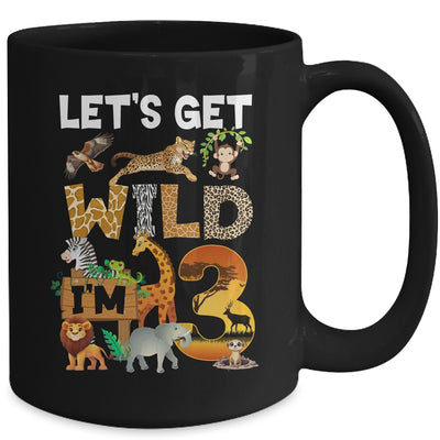 3 Year Old Zoo Birthday Safari Jungle Animal 3rd Bday Mug | teecentury