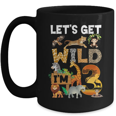 3 Year Old Zoo Birthday Safari Jungle Animal 3rd Bday Mug | teecentury