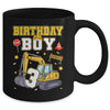 3rd Birthday Boy 3 Years Old Excavator Three Decorations Mug | teecentury