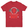 3rd Birthday Boy Race Car Birthday Racing Car Flag Youth Shirt | teecentury