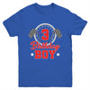 3rd Birthday Boy Race Car Birthday Racing Car Flag Youth Shirt | teecentury