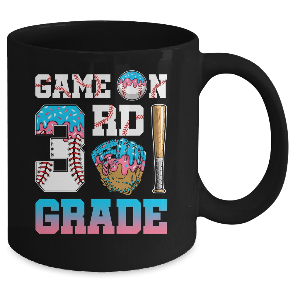 3rd Grade Back To School Baseball Drip Ice Cream Game On Mug | teecentury