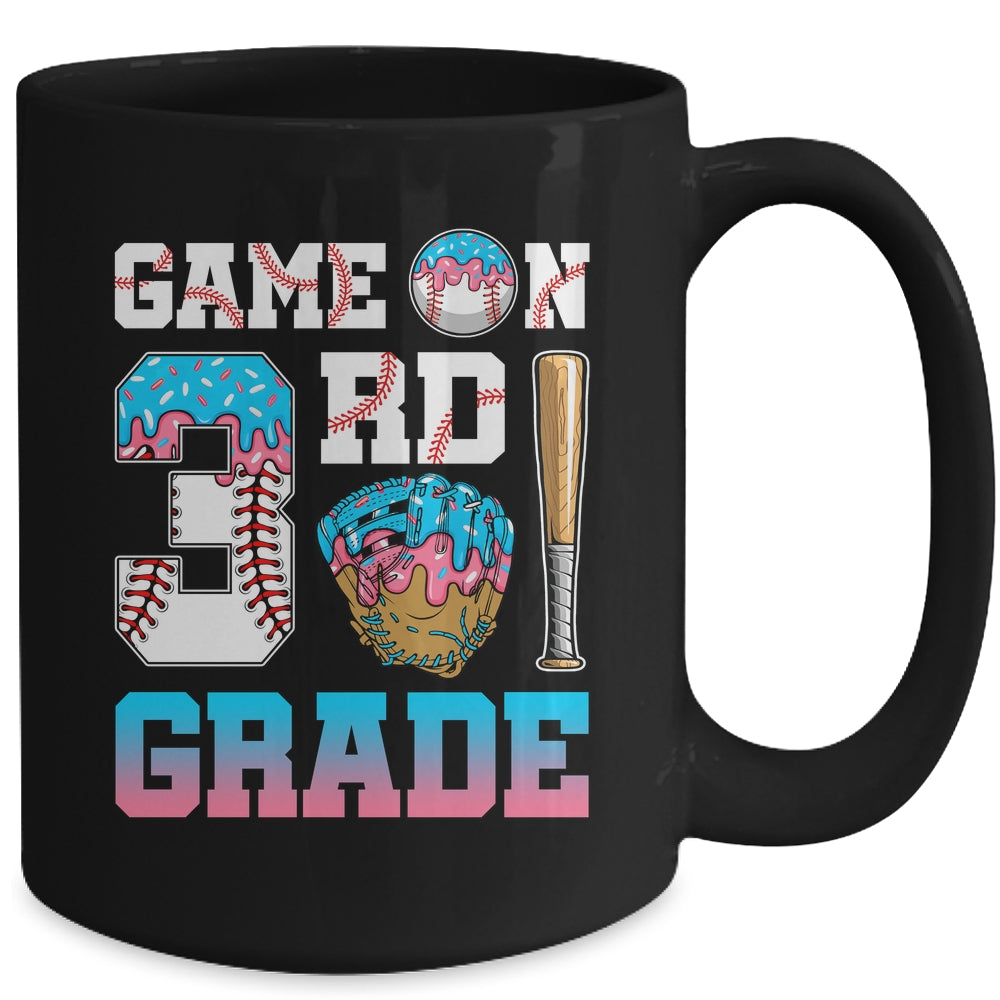 3rd Grade Back To School Baseball Drip Ice Cream Game On Mug | teecentury