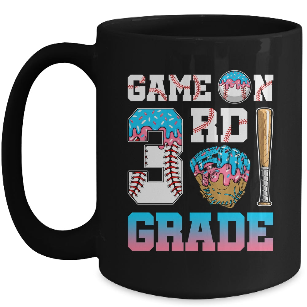 3rd Grade Back To School Baseball Drip Ice Cream Game On Mug | teecentury