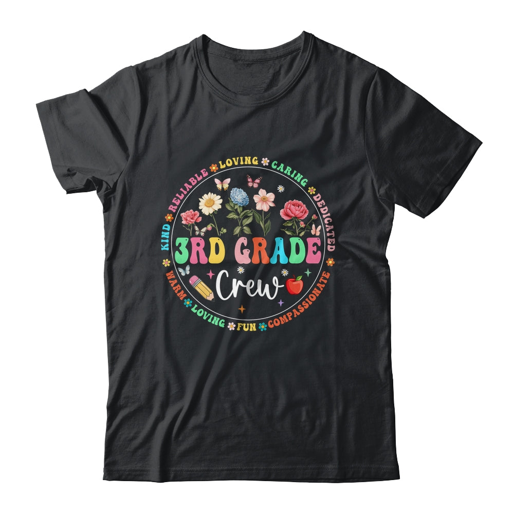 3rd Grade Crew Back To School Kindergarten Teacher Kids Shirt & Hoodie | teecentury