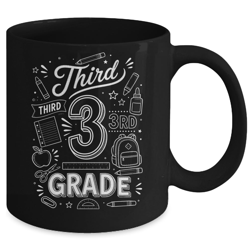 3rd Grade For Boys Back To School First Day Third Grade Mug | teecentury
