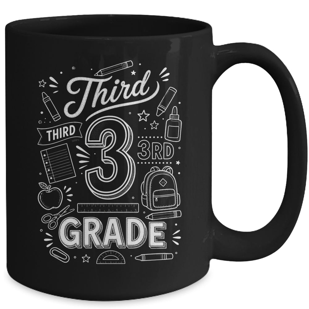 3rd Grade For Boys Back To School First Day Third Grade Mug | teecentury